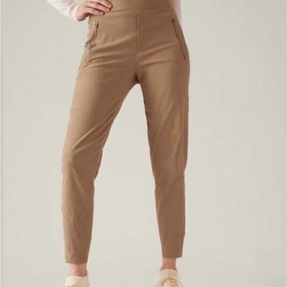 NWT ATHLETA Trekkie North Jogger Pants Big Sur Brown Women's 0